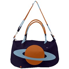 Planet-orbit-universe-star-galaxy Removable Strap Handbag by Cowasu