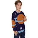 Planet-orbit-universe-star-galaxy Kids  Crewneck Sweatshirt View3