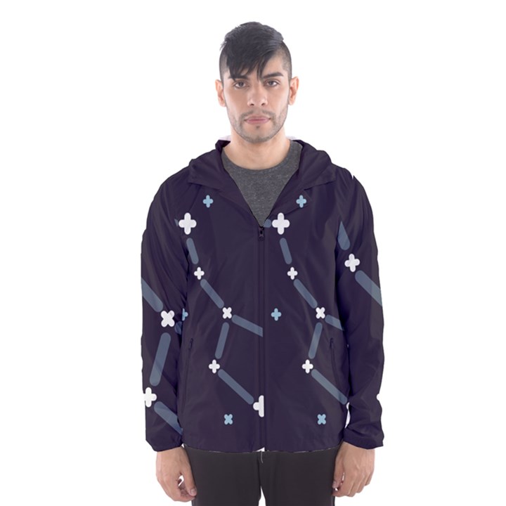 Celebrities-categories-universe-sky Men s Hooded Windbreaker