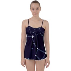 Celebrities-categories-universe-sky Babydoll Tankini Top by Cowasu