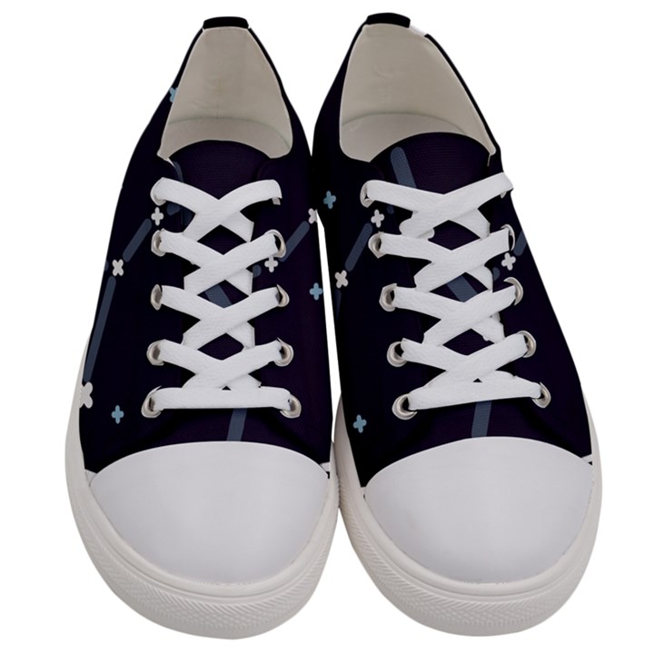 Celebrities-categories-universe-sky Men s Low Top Canvas Sneakers