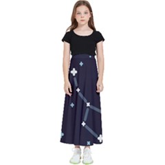 Celebrities-categories-universe-sky Kids  Flared Maxi Skirt by Cowasu