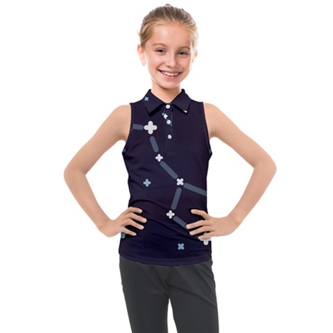 Celebrities-categories-universe-sky Kids  Sleeveless Polo T-shirt by Cowasu