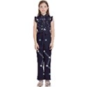 Celebrities-categories-universe-sky Kids  Sleeveless Ruffle Edge Band Collar Chiffon One Piece View1