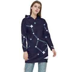 Celebrities-categories-universe-sky Women s Long Oversized Pullover Hoodie