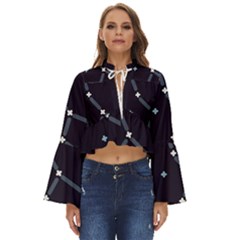 Celebrities-categories-universe-sky Boho Long Bell Sleeve Top