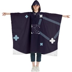 Celebrities-categories-universe-sky Women s Hooded Rain Ponchos by Cowasu