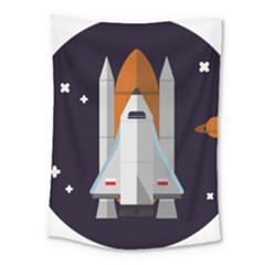 Rocket-space-universe-spaceship Medium Tapestry