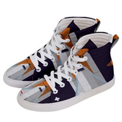 Rocket-space-universe-spaceship Women s Hi-top Skate Sneakers by Cowasu