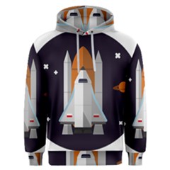 Rocket-space-universe-spaceship Men s Overhead Hoodie