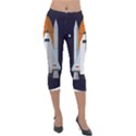 Rocket-space-universe-spaceship Lightweight Velour Capri Leggings  View1