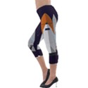 Rocket-space-universe-spaceship Lightweight Velour Capri Leggings  View3