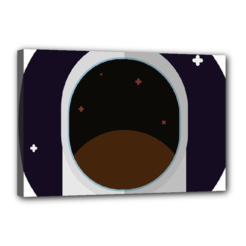 Astronaut-space-astronomy-universe Canvas 18  X 12  (stretched) by Cowasu