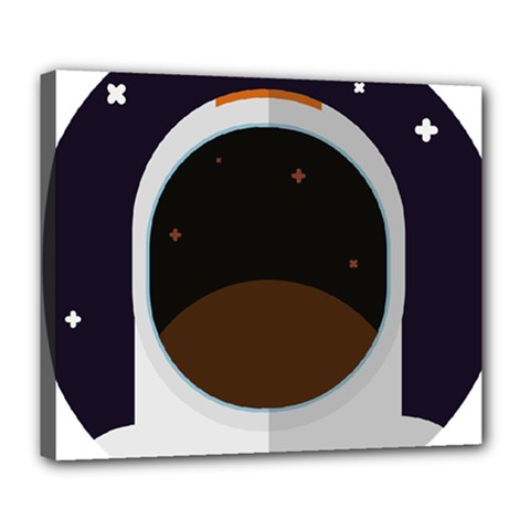 Astronaut-space-astronomy-universe Deluxe Canvas 24  X 20  (stretched) by Cowasu