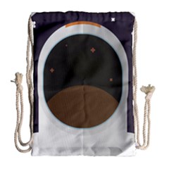 Astronaut-space-astronomy-universe Drawstring Bag (large) by Cowasu