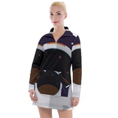 Astronaut-space-astronomy-universe Women s Long Sleeve Casual Dress by Cowasu