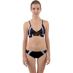 Astronaut-space-astronomy-universe Wrap Around Bikini Set by Cowasu