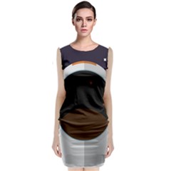 Astronaut-space-astronomy-universe Sleeveless Velvet Midi Dress