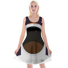 Astronaut-space-astronomy-universe Reversible Velvet Sleeveless Dress