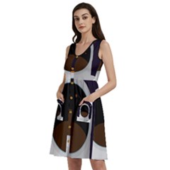 Astronaut-space-astronomy-universe Sleeveless Dress With Pocket by Cowasu