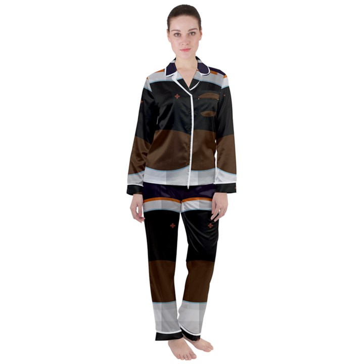 Astronaut-space-astronomy-universe Women s Long Sleeve Satin Pajamas Set	