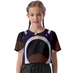 Astronaut-space-astronomy-universe Kids  Basic T-shirt by Cowasu