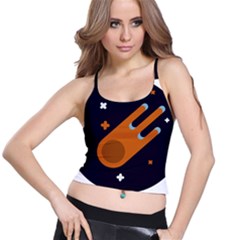 Meteor-meteorite-space-comet Spaghetti Strap Bra Top by Cowasu