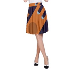 Meteor-meteorite-space-comet A-line Skirt by Cowasu