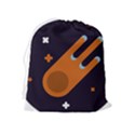 Meteor-meteorite-space-comet Drawstring Pouch (XL) View2