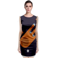 Meteor-meteorite-space-comet Sleeveless Velvet Midi Dress