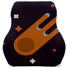 Meteor-meteorite-space-comet Car Seat Velour Cushion  by Cowasu