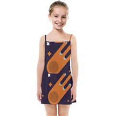 Meteor-meteorite-space-comet Kids  Summer Sun Dress by Cowasu