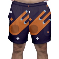 Meteor-meteorite-space-comet Men s Shorts by Cowasu