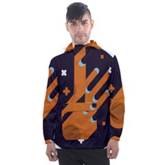 Meteor-meteorite-space-comet Men s Front Pocket Pullover Windbreaker