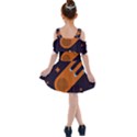 Meteor-meteorite-space-comet Kids  Shoulder Cutout Chiffon Dress View2