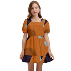 Meteor-meteorite-space-comet Kids  Short Sleeve Dolly Dress by Cowasu