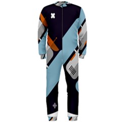 Satellite-machine-space-dark Onepiece Jumpsuit (men) by Cowasu