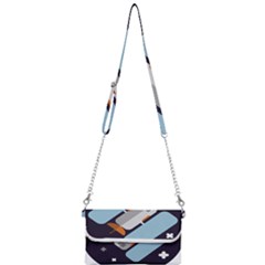 Satellite-machine-space-dark Mini Crossbody Handbag by Cowasu