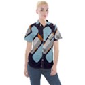 Satellite-machine-space-dark Women s Short Sleeve Pocket Shirt View1