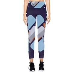 Satellite-machine-space-dark Pocket Leggings  by Cowasu