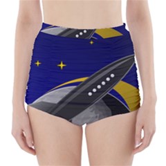 Science-fiction-sci-fi-sci-fi-logo High-waisted Bikini Bottoms by Sarkoni