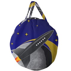 Science-fiction-sci-fi-sci-fi-logo Giant Round Zipper Tote by Sarkoni