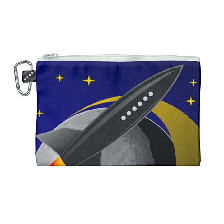 Science-fiction-sci-fi-sci-fi-logo Canvas Cosmetic Bag (Large)