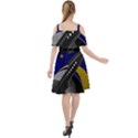 Science-fiction-sci-fi-sci-fi-logo Cut Out Shoulders Chiffon Dress View2