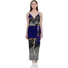 Science-fiction-sci-fi-sci-fi-logo V-neck Camisole Jumpsuit by Sarkoni