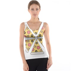 Pizza-slice-food-italian Women s Basic Tank Top by Sarkoni