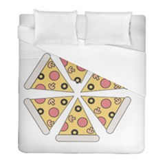 Pizza-slice-food-italian Duvet Cover (full/ Double Size) by Sarkoni