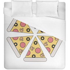 Pizza-slice-food-italian Duvet Cover (king Size) by Sarkoni