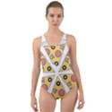 Pizza-slice-food-italian Cut-Out Back One Piece Swimsuit View1