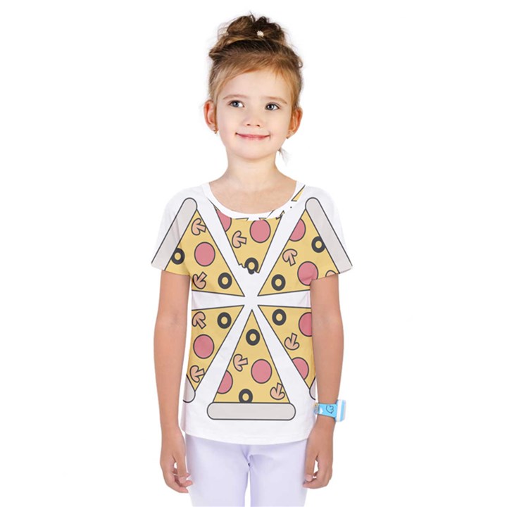 Pizza-slice-food-italian Kids  One Piece T-Shirt